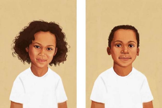 Niña y niño con rasgos afroamericanos. Estudio "Prejuicio étnico-racial en la infancia: indagación en el noroeste argentino".