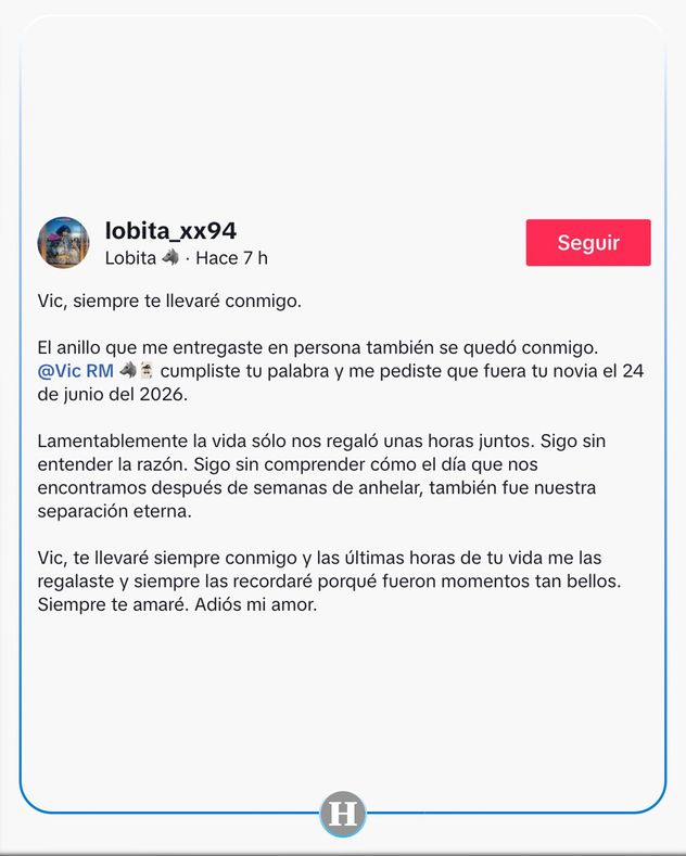 Cinco horas juntos. Triste final.