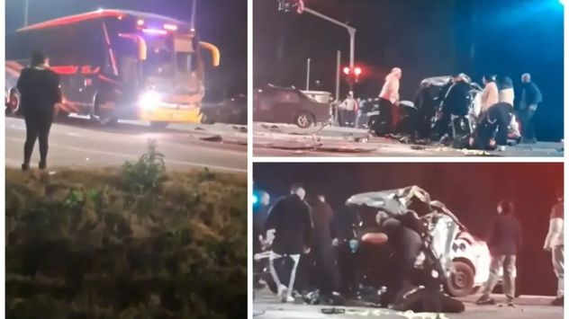 La magnitud del impacto fue tal que las víctimas fallecieron al instante, según informó Policía Caminera.
