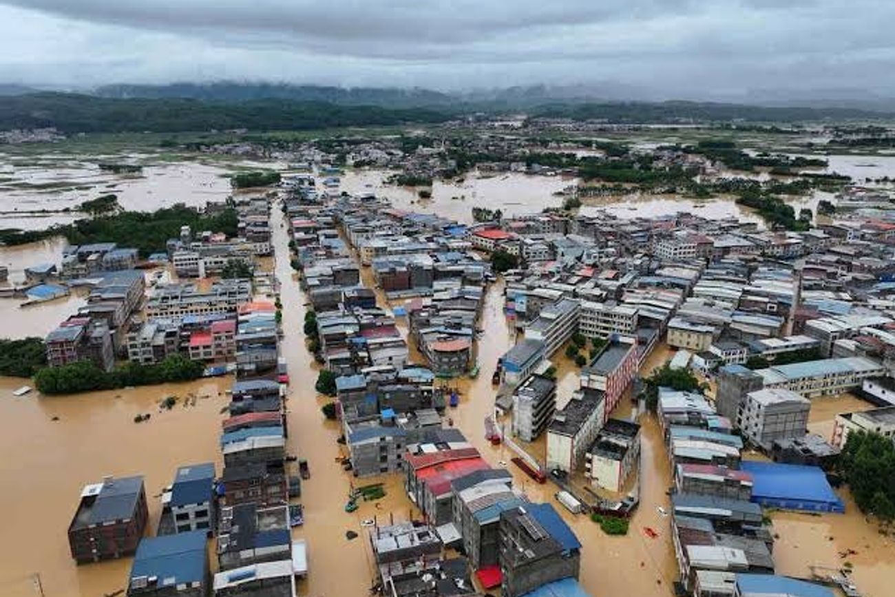 Inundaciones en Hangzhou, China