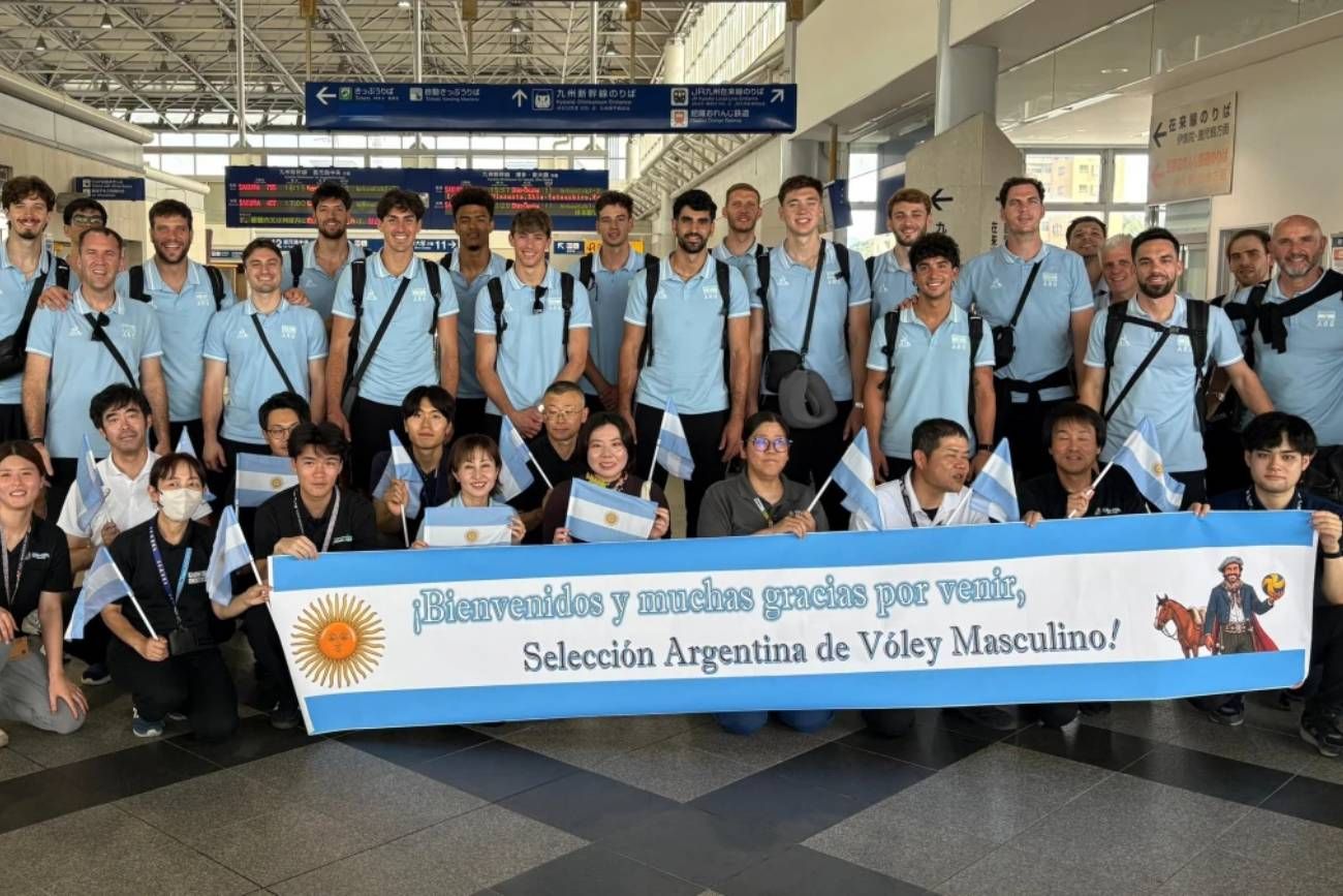 La Selección Argentina masculina de vóley ya se encuentra en Japón para disputar el tercer weekend de la VNL 2026.