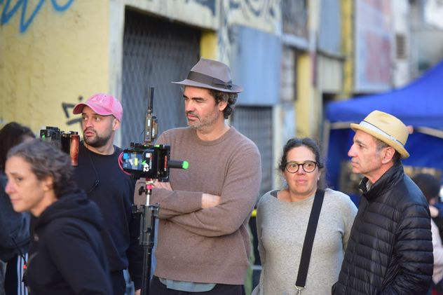 Comenzó a filmarse una escena en el puente Avellaneda de la película "Las Malas" dirigida por Armando Bo, sobre el libro de Camila Sosa Villada. (Nicolás Bravo / La Voz)