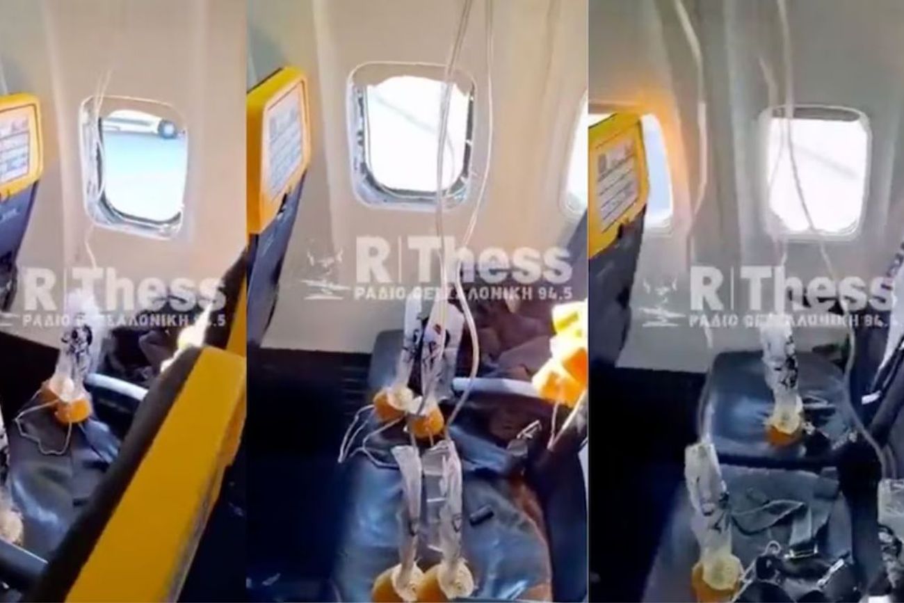 Vuelo de terror de Ryanair: emergencia en pleno vuelo, un herido y aterrizaje de emergencia en Grecia