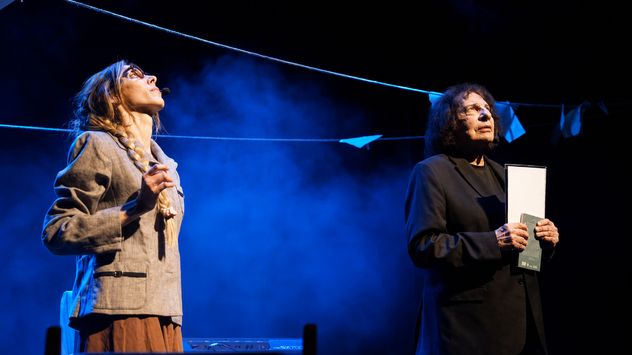"La noche extraviada o los libretistas del mundo", obra teatral con Alejandro Dolina y Cora Barengo.