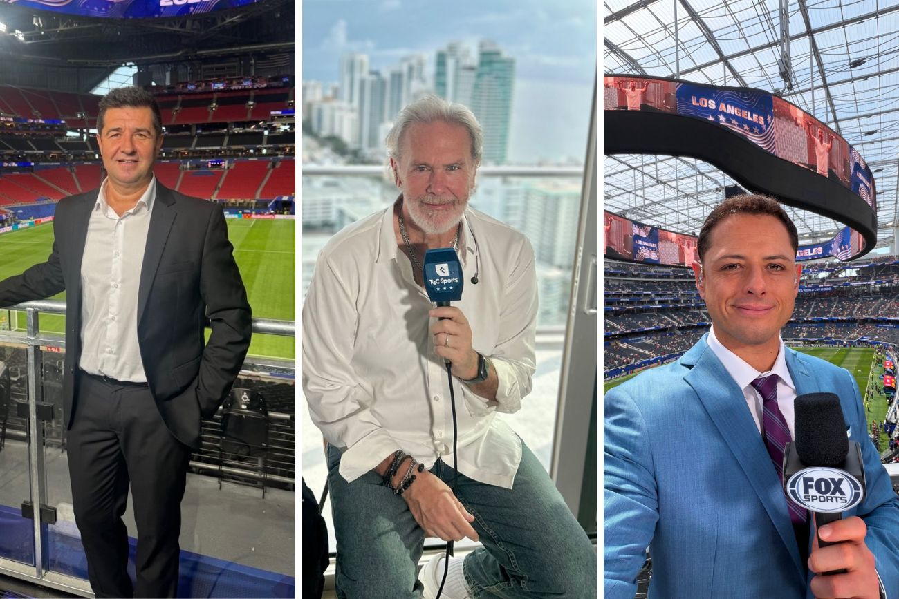 Hugo Balassone, Gonzalo Bonadeo y "Chicharito" Hernández protagonizaron un tenso momento en el Mundial.