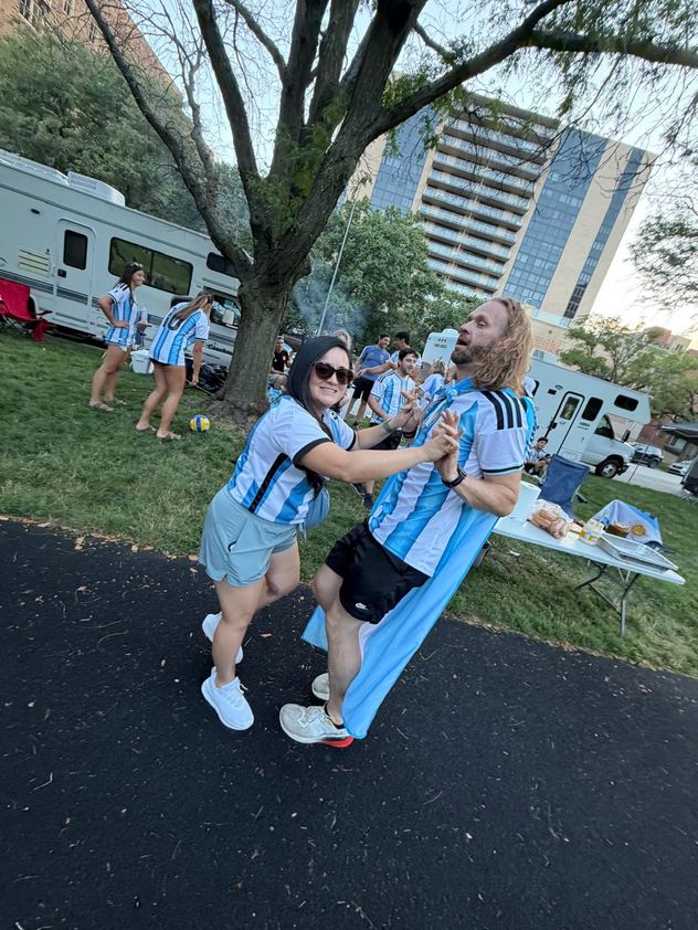 Banderazo Argentino en Kansas City.