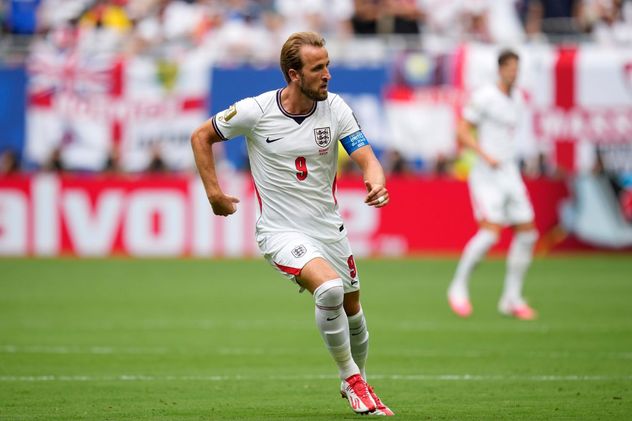Harry Kane, en el partido entre Inglaterra y Noruega por el Mundial 2026.