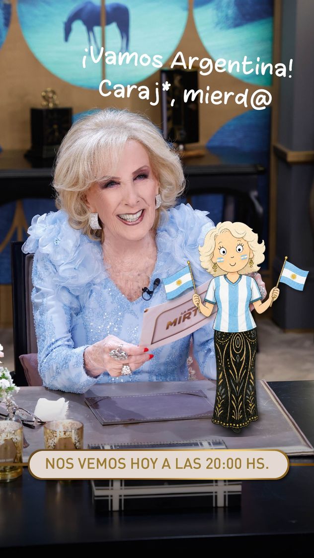Mirtha Legrand y su respaldo a La Scaloneta.