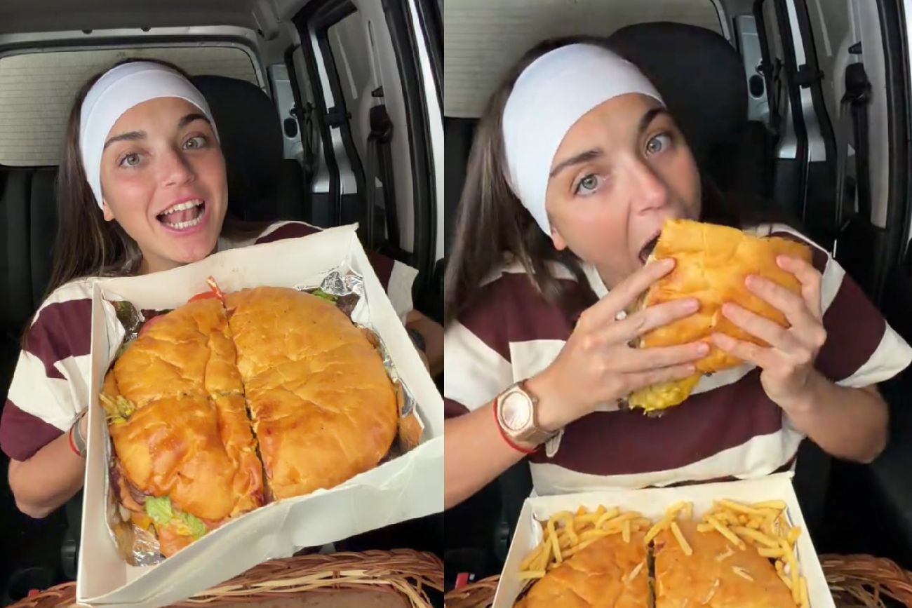 La hamburguesa gigante de Buenos Aires.