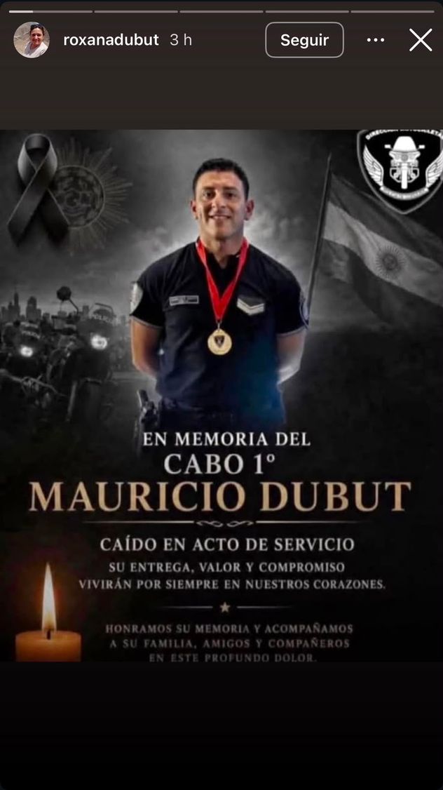 Las despedidas al policía que murió en Córdoba