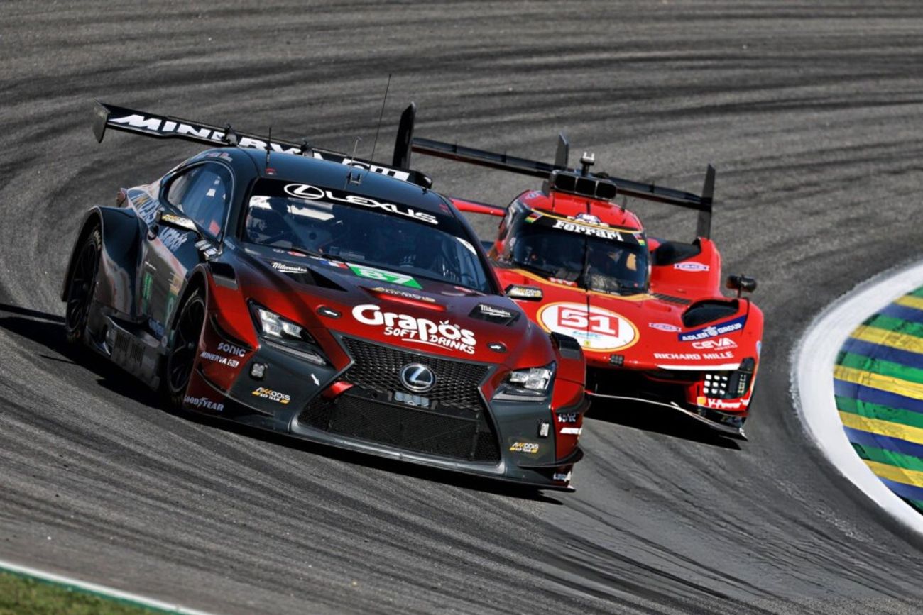 El cordobés José María López, con el Lwxus de LMGT3, pudo completar las 6 horas de San Pablo en el séptimo lugar, a una vuelta de los ganadores. (Prensa Lexus)