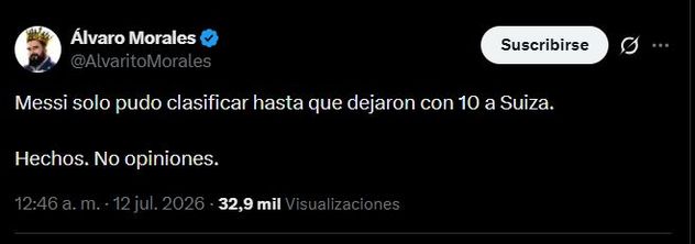 El periodista anti-Messi explotó por la clasificación de Argentina.