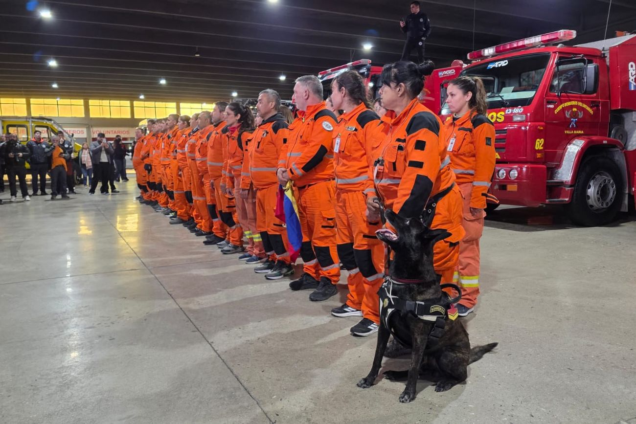 Bomberos cordobeses regresaron de Venezuela.