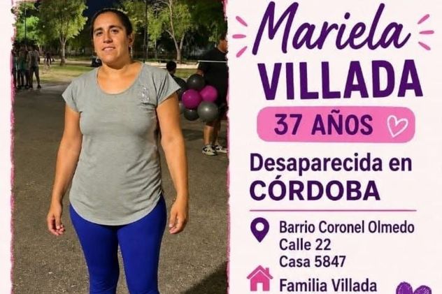 Desaparición en Córdoba: buscan a Mariela Villada en barrio Coronel Olmedo