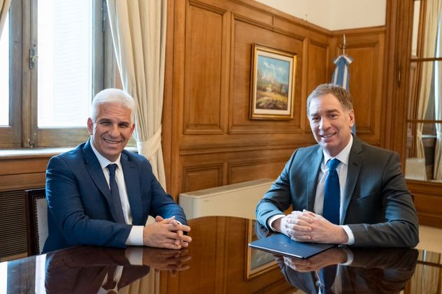 El jefe de Gabinete, Diego Santilli, reunido con el gobernador de San Luis, Claudio Poggi