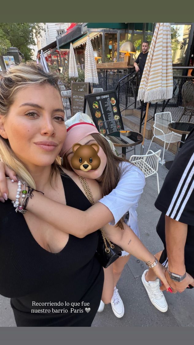 Las historias de Wanda Nara desde París.