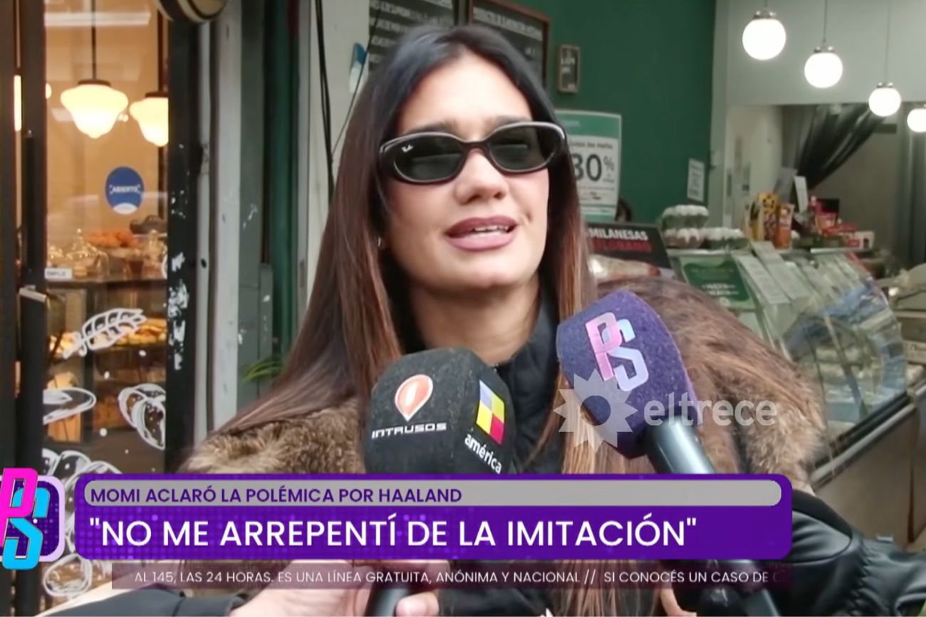 Momi Giardina habló con los medios después de su imitación de Erling Haaland y aseguró que no se arrepiente de haberlo hecho.