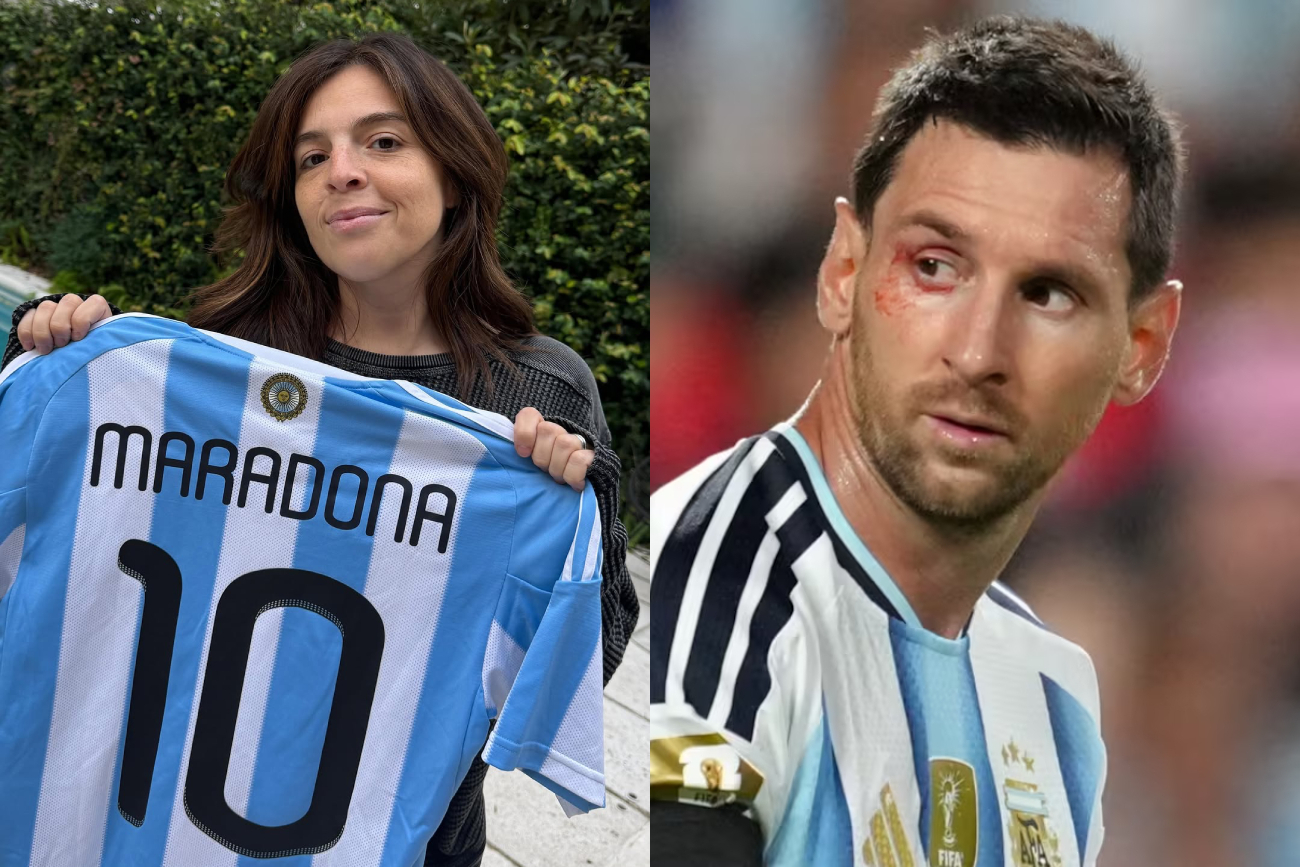 Dalma Maradona y Lionel Messi.