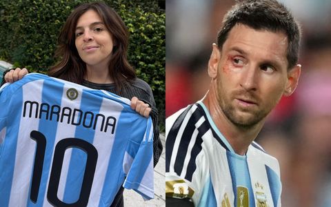 Dalma Maradona y Lionel Messi.