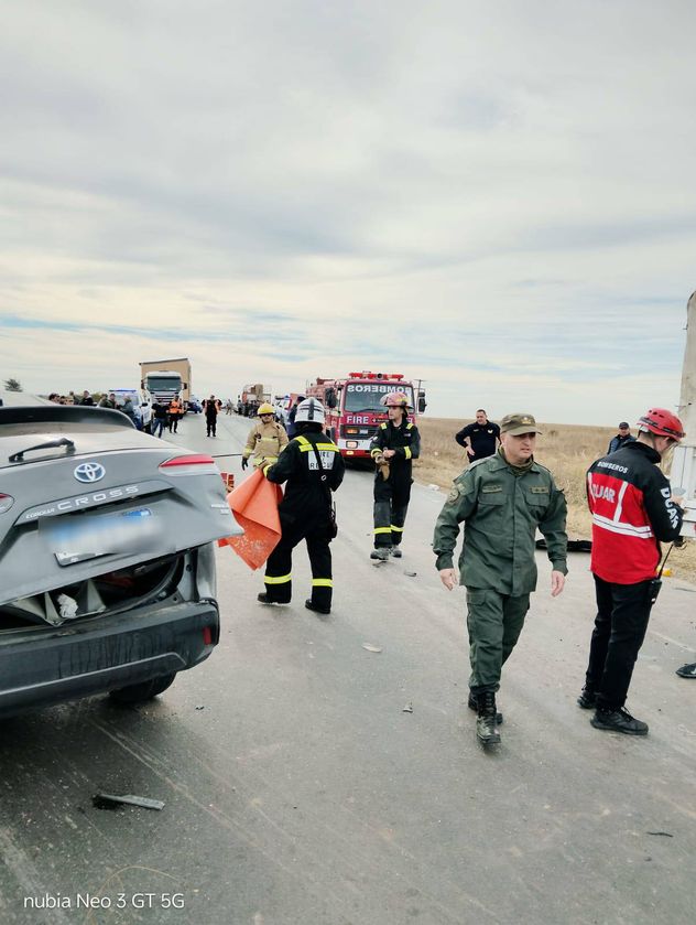 Grave choque múltiple en el sur de Córdoba, en la ruta nacional 35. 