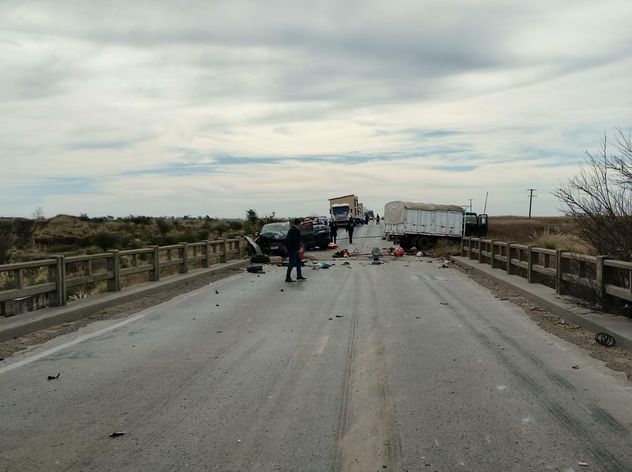 Grave choque múltiple en el sur de Córdoba, en la ruta nacional 35. 