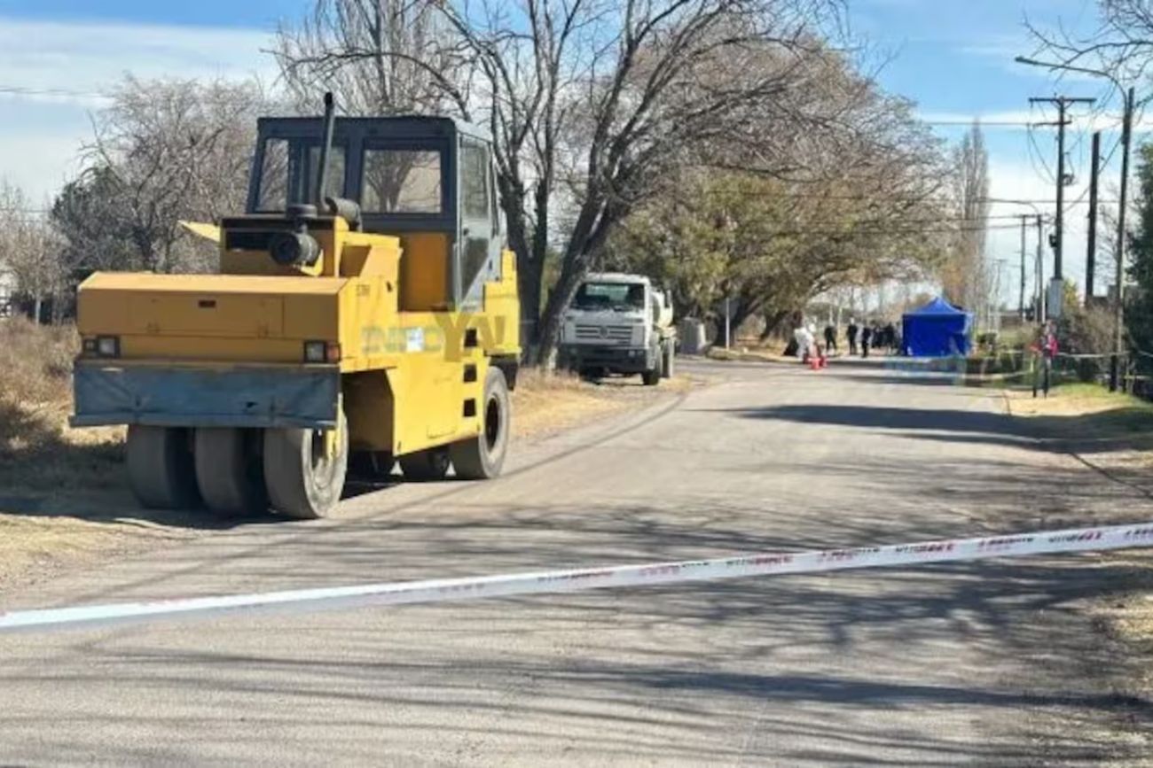 Mendoza: un hombre de 89 años murió tras ser atropellado por un rodillo neumático durante una obra municipal. (Gentileza InfoYa)