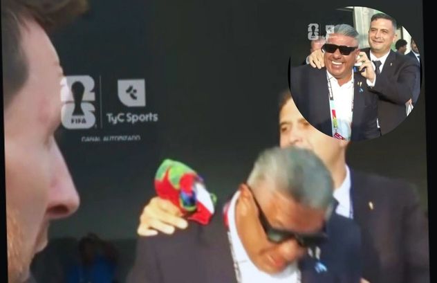 Chiqui Tapia y Messi.