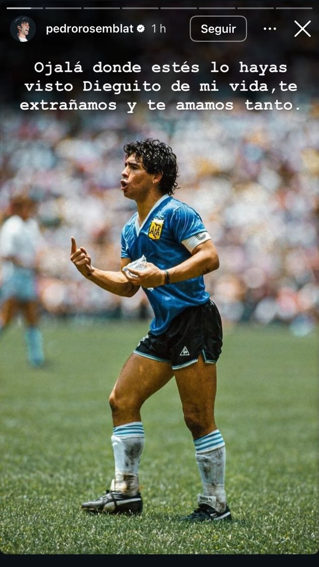 El festejo mundialista de Pedro Rosemblat.