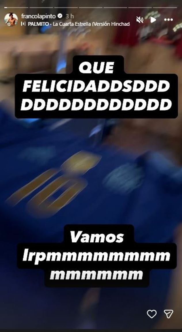 La locura de Franco Colapinto por la clasificación de Argentina en el Mundial.