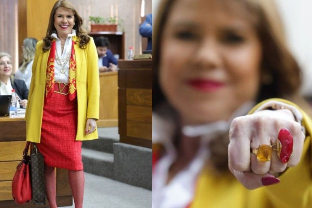La senadora paraguaya Celeste Amarilla celebró el triunfo de España sobre Francia.