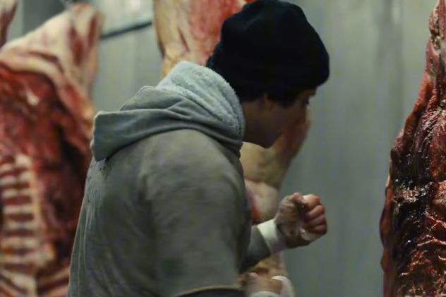 Anthony Ippolito en el papel de Sylvester Stallone.