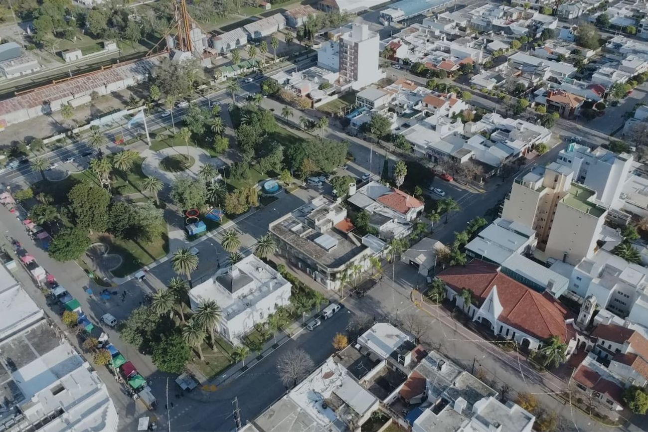 Ciudad de Oncativo, en el departamento Río Segundo.
