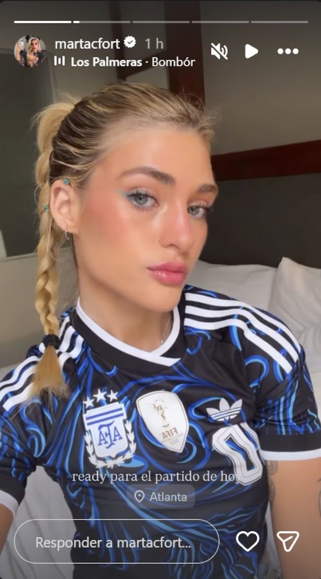 Marta Fort en el partido de Argentina contra Inglaterra.