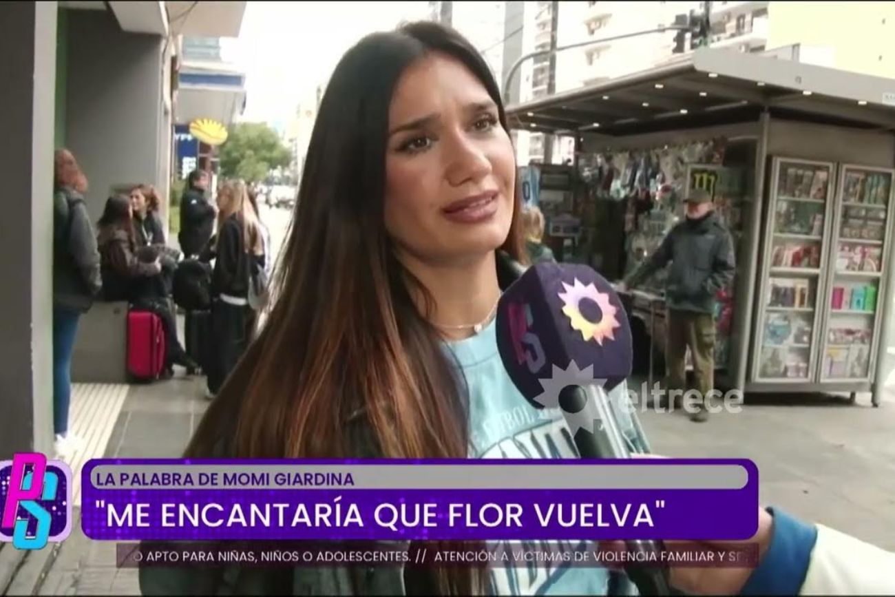 Momi Giardina en diálogo con "Puro show".