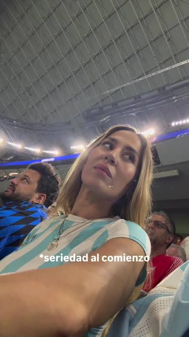 Jimena Barón en el partido de Argentina contra Inglaterra.