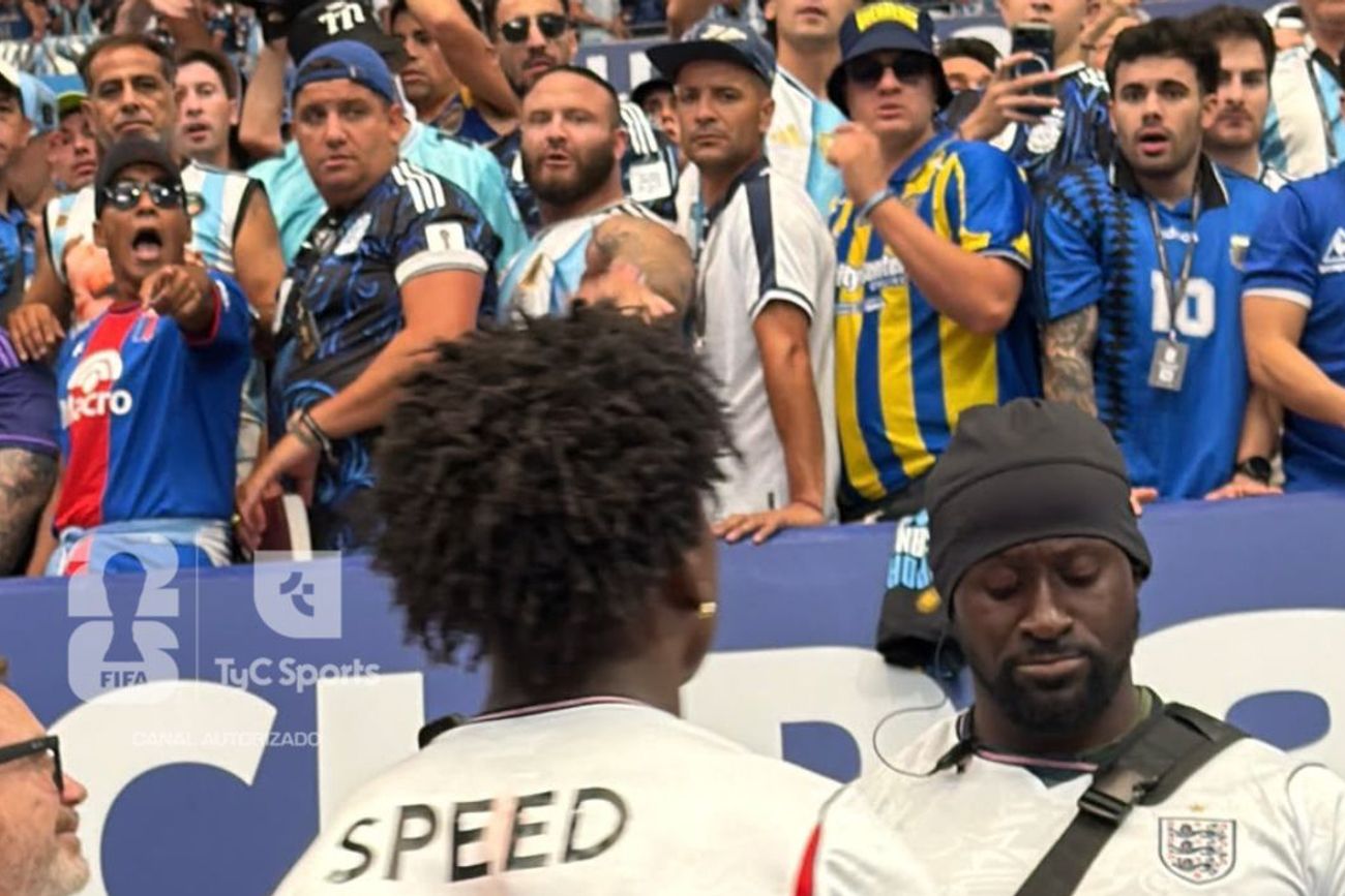 Speed en el partido de Argentina ante Inglaterra.