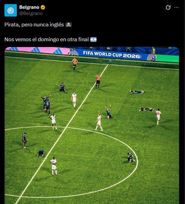 La picante respuesta de Belgrano a Talleres en medio del Mundial.