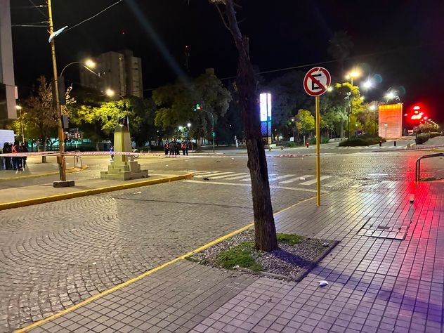 El lugar en el centro de San Francisco donde se festejaba el triunfo argentino mundialista, y en el que ocurrió el crimen. 