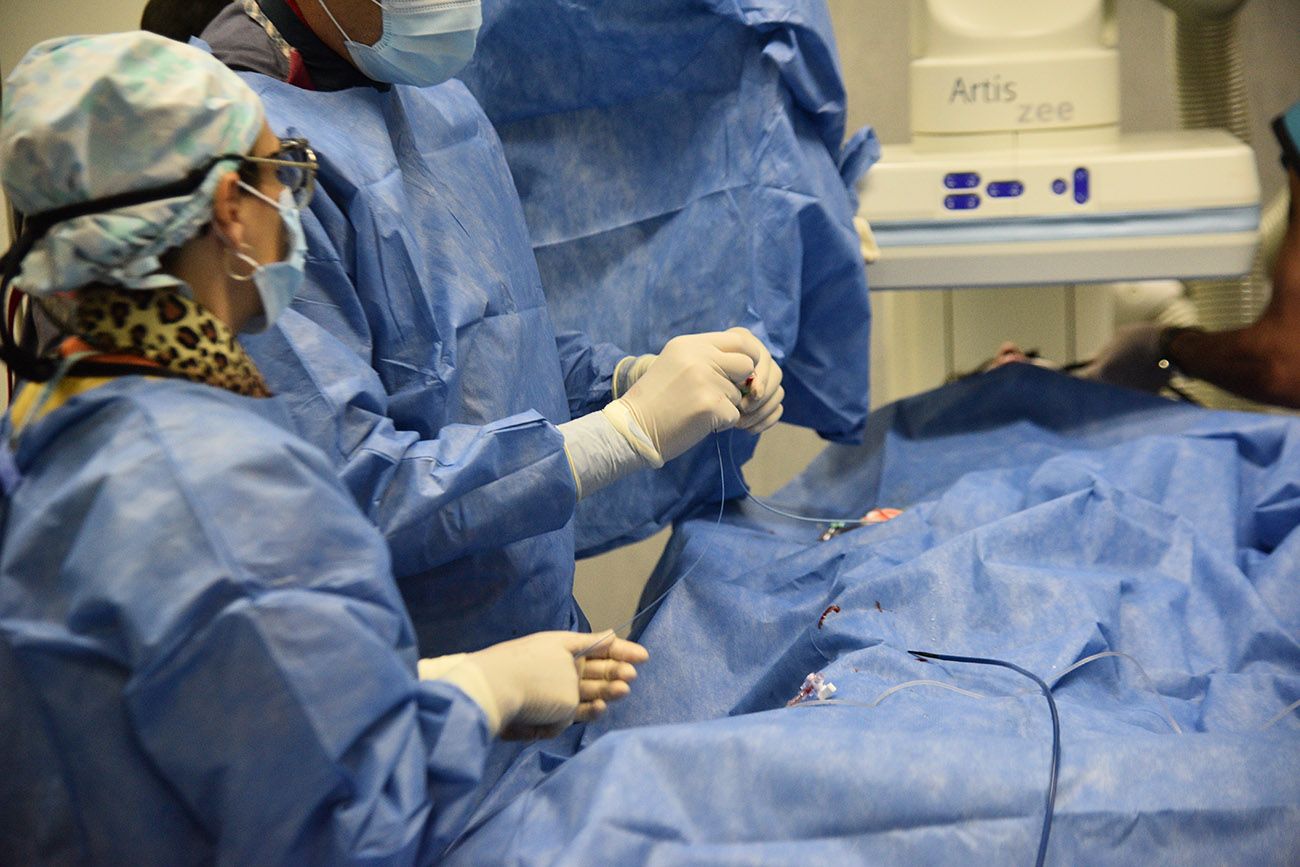 Servicio de hemodinamia del hospital Córdoba ( Pedro Castillo / La Voz)