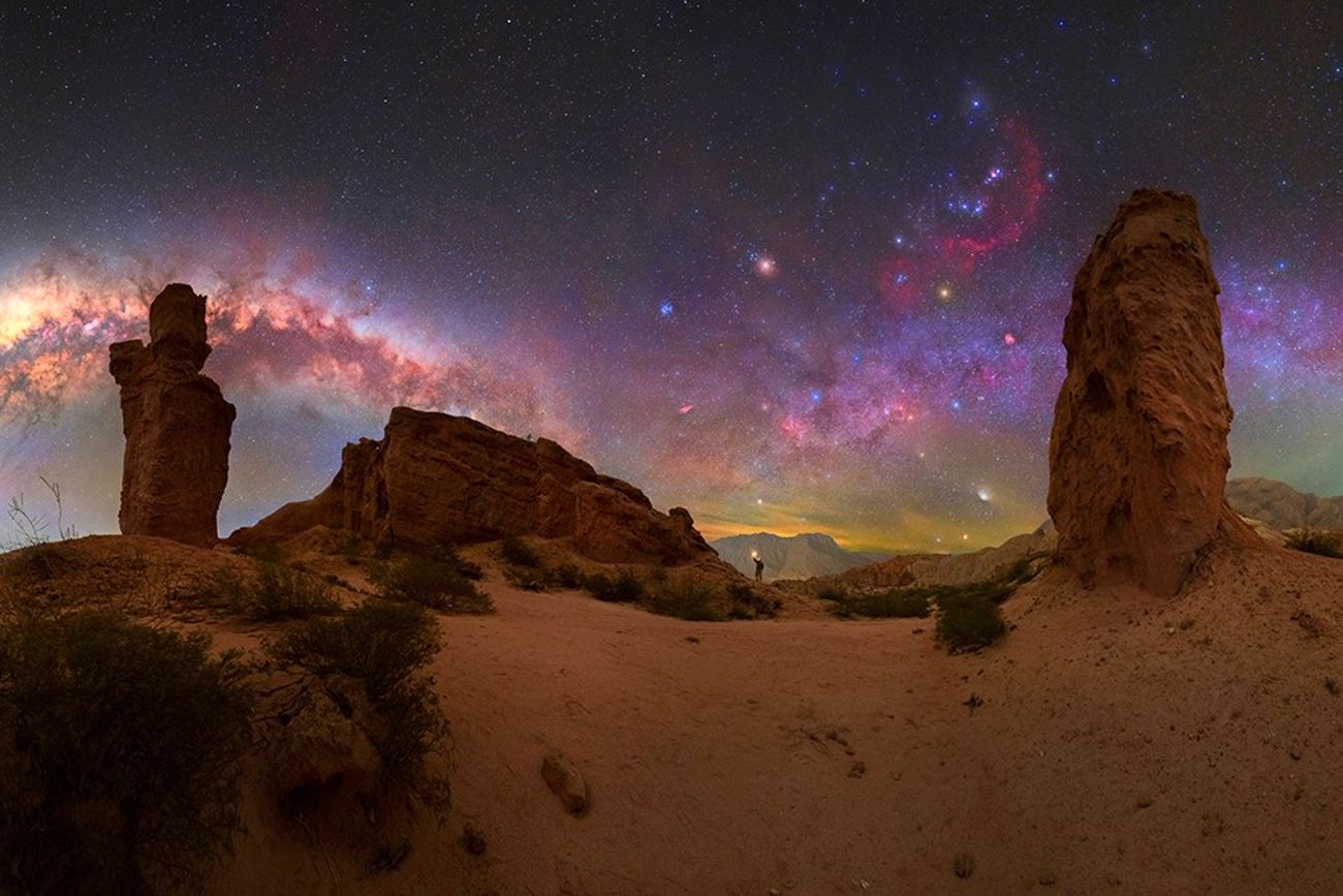 La foto premiada del astrofotógrafo argentino Gonzalo Santile. Fue tomada en Cafayate.  