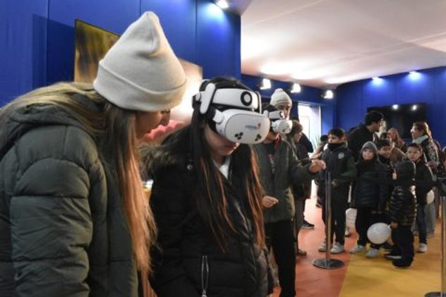 El espacio de realidad virtual.
