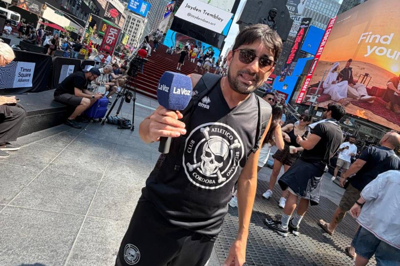 Presencia cordobesa en Times Square.