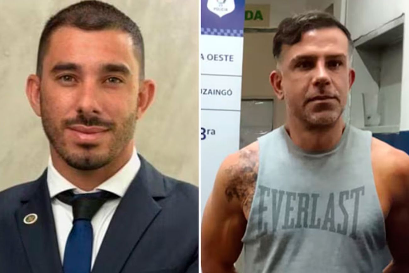 Lombardo, el prófugo, y Gómez, el detenido. (La Nación)



