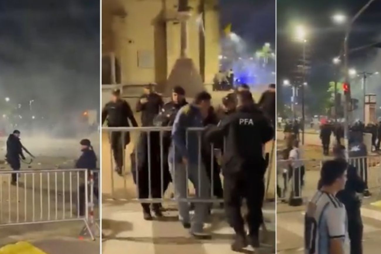 Una mujer golpeó a un policía durante los festejos por el pase a la final: no podrá festejar hasta el lunes