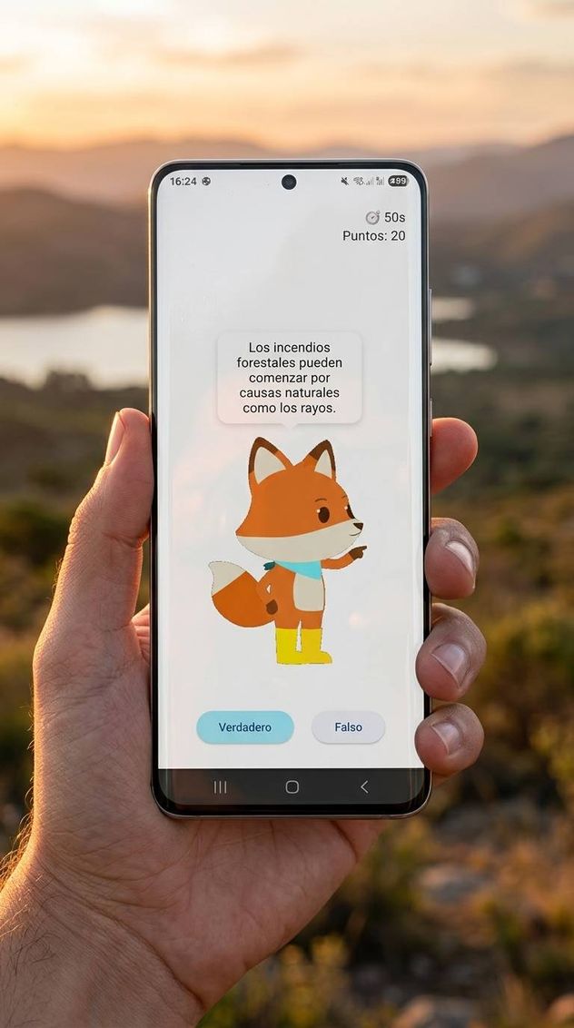 la app incluye un componente técnico que es una mascota interactiva llamada "Suqui".