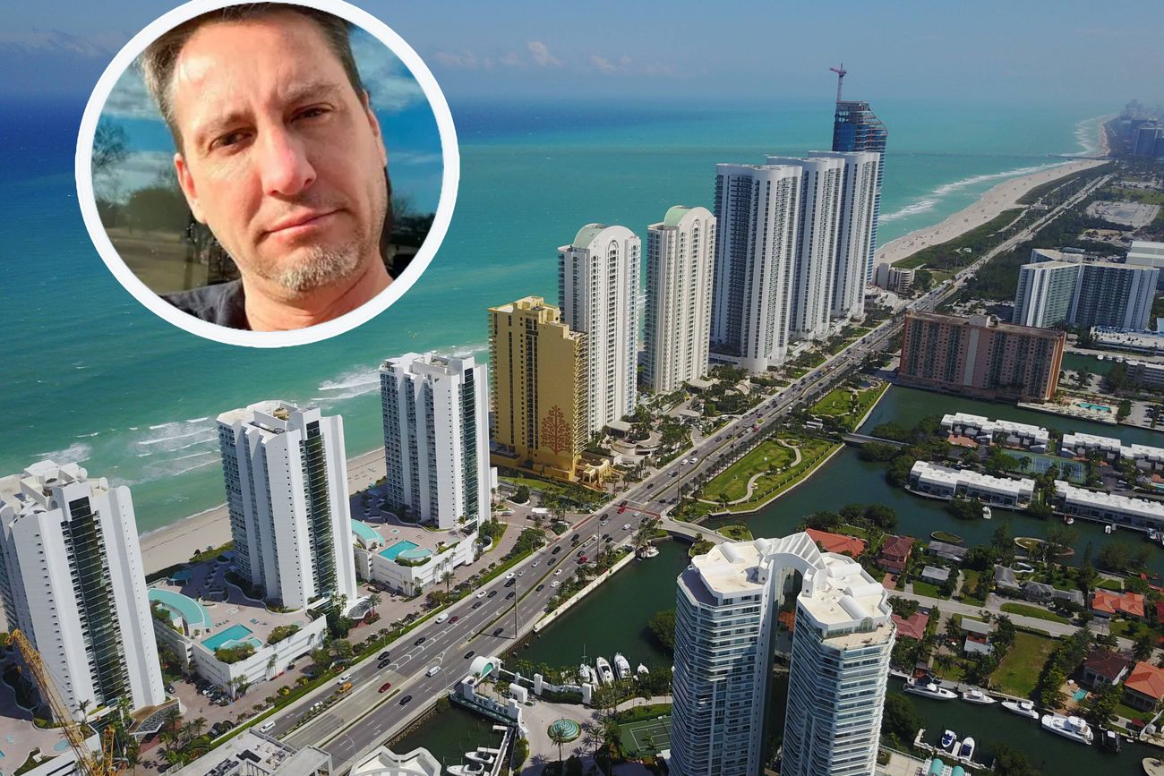 El empresario Federico Máscolo y la zona de Sunny Isles Beach. (Pexels.com/Paashuu/Facebook de Federico Máscolo).