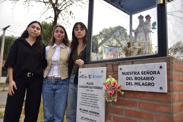 Aylén, Ángela y Agustina, amigas de Catalina Gutiérrez, a dos años del femicidio.