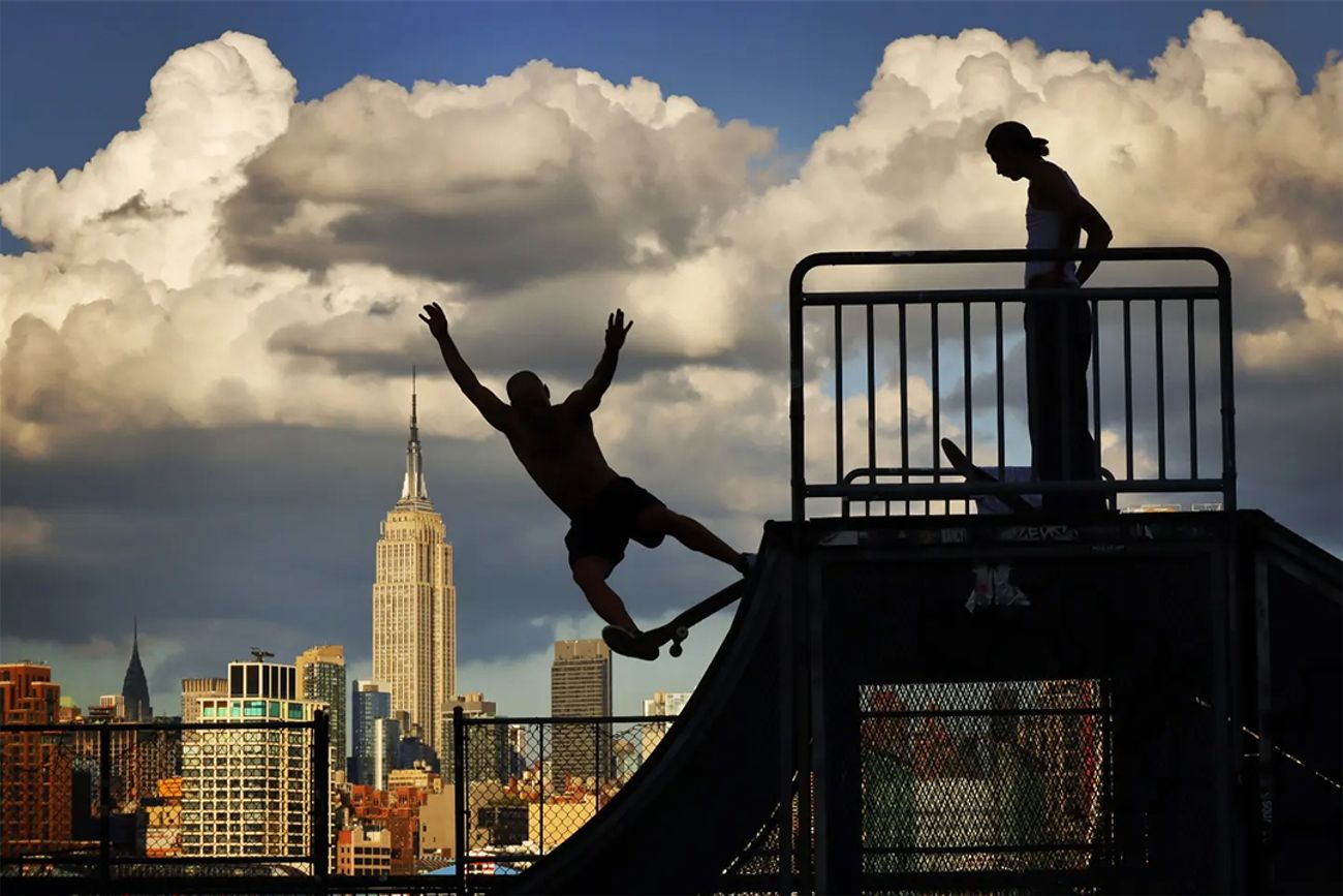 Algunas de las imágenes de Nueva York del reconocido Gary Hershorn, que se verán en la muestra.