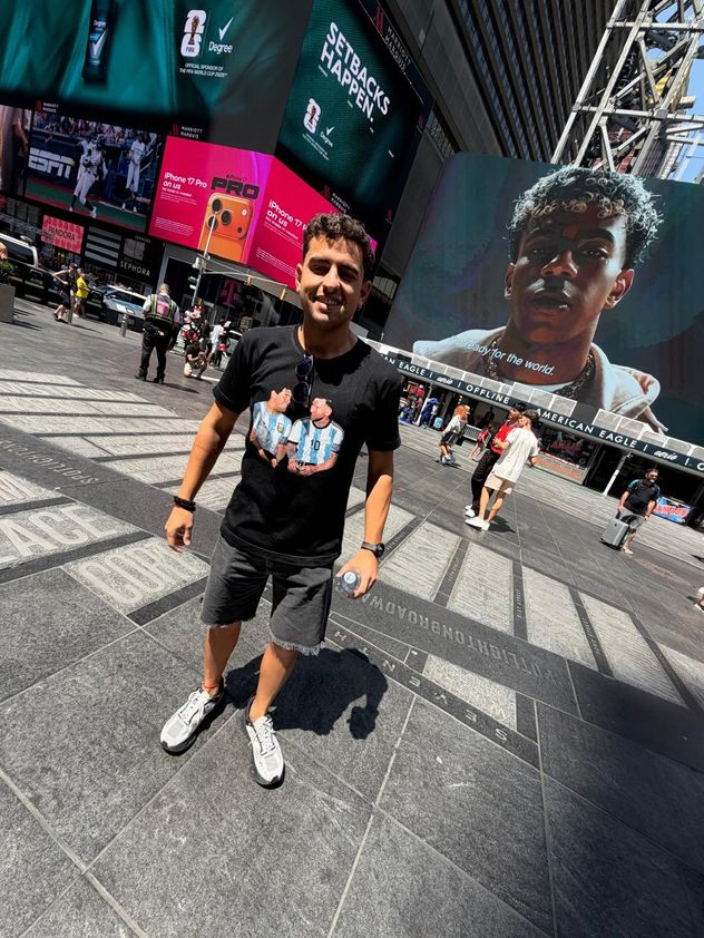 Cordobeses en Times Square.