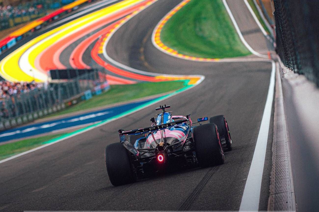 Colapinto en Spa-Francorchamps.